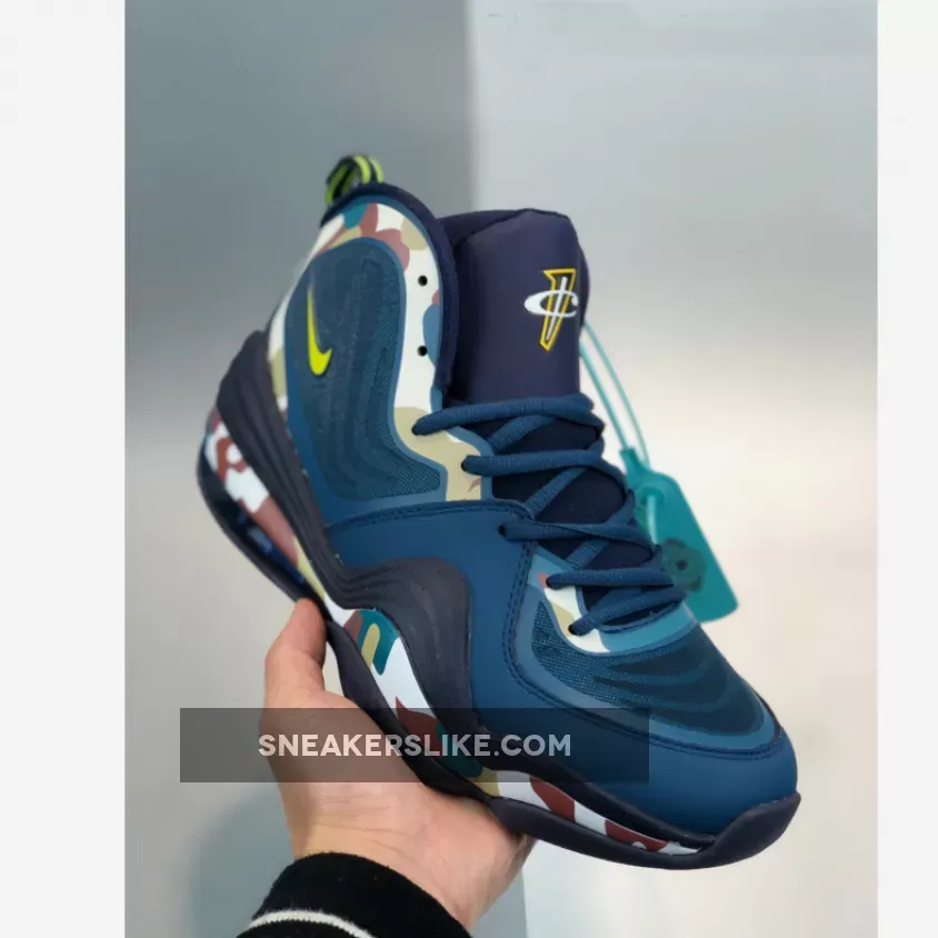 Nike Air Penny 5 Camo Black Spruce/Black-Volt 628569-307 Restock