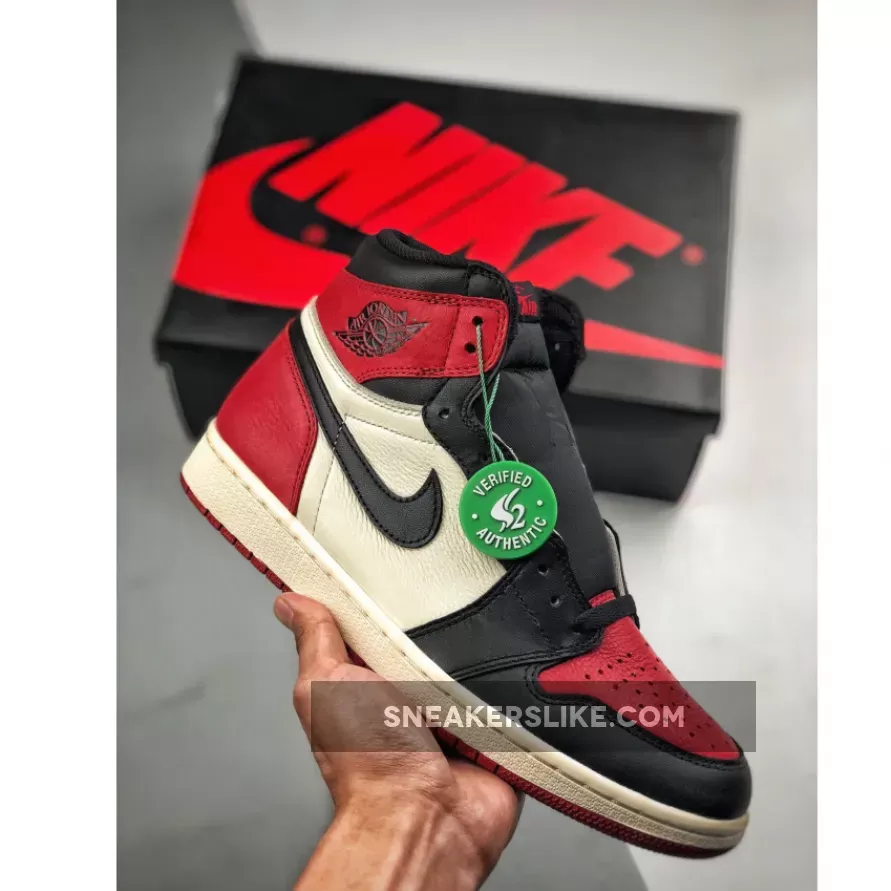 Air Jordan 1 Retro High 'Bred Toe' Red/Black/White 555088-610 Unisex AJ1 #jordan 1 bred toe release date