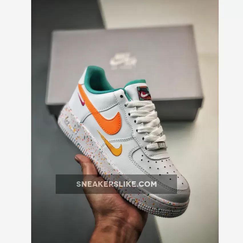 Nike Air Force 1 Low Multi-Color White Teal FD4626-181 - gt cut 2 leap high