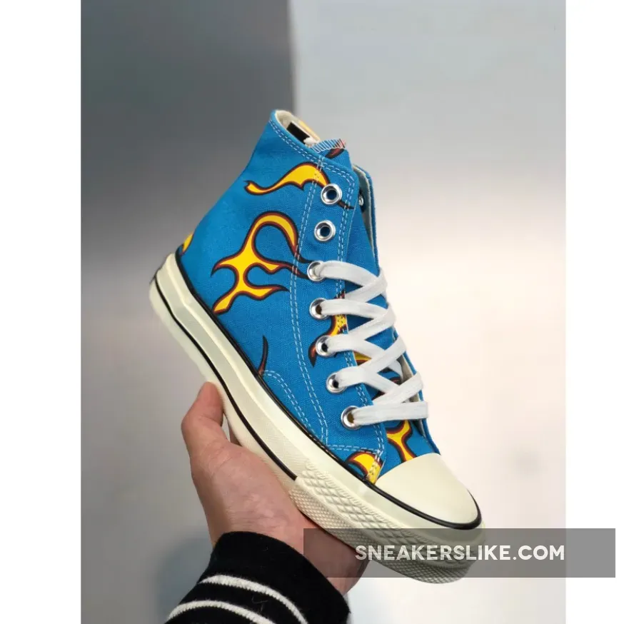Golf Le Fleur Converse Chuck 70 Blue Flame 167279C Golf Le Fleur Flame Converse