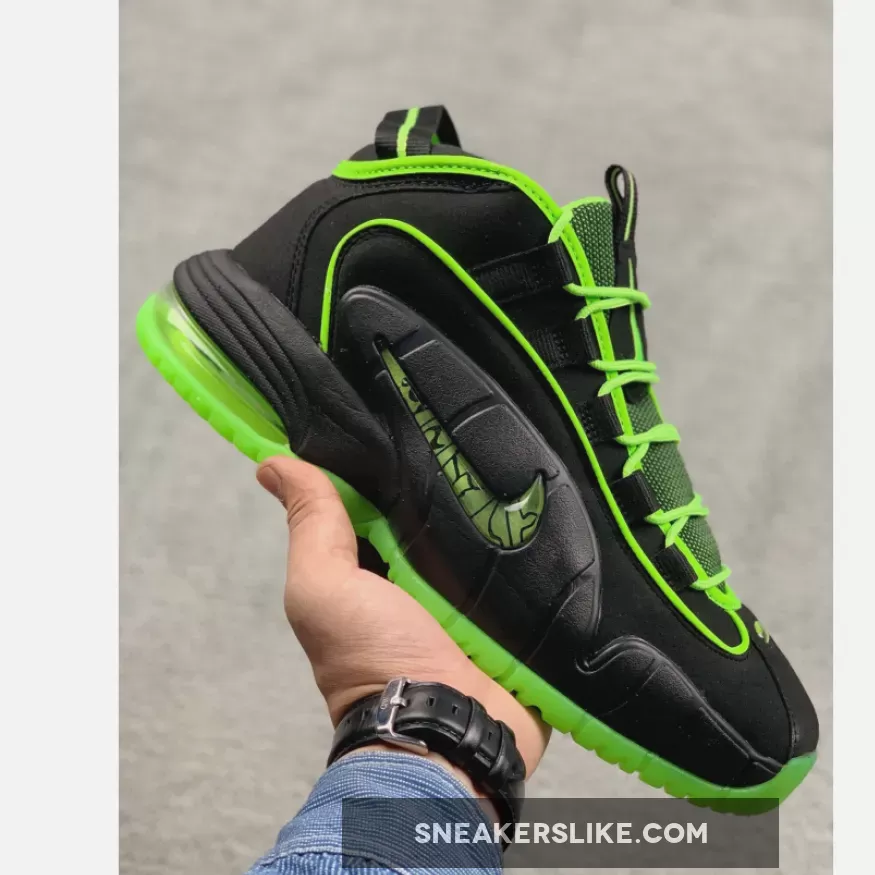 Nike Air Max Penny 1 Black/ Electric Green 438793-033 Brand New