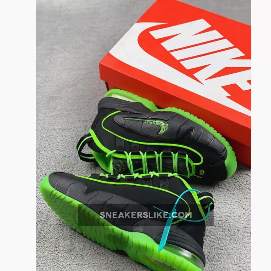 Nike Air Max Penny 1 Black/ Electric Green 438793-033 Brand New