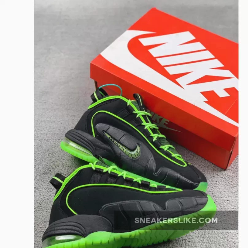 Nike Air Max Penny 1 Black/ Electric Green 438793-033 Brand New