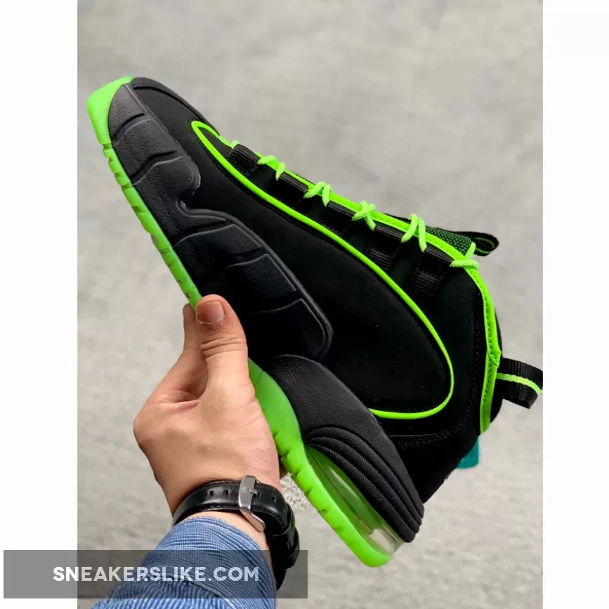 Nike Air Max Penny 1 Black/ Electric Green 438793-033 Brand New