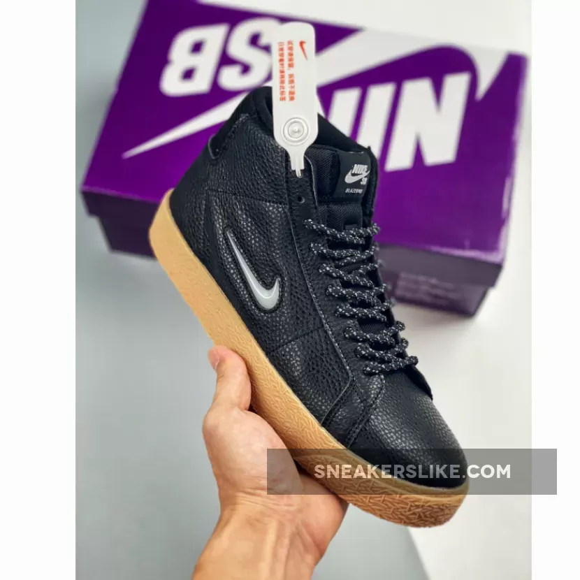 Nike SB Blazer Mid Black/Gum Light Brown/White CU5283-001 Online