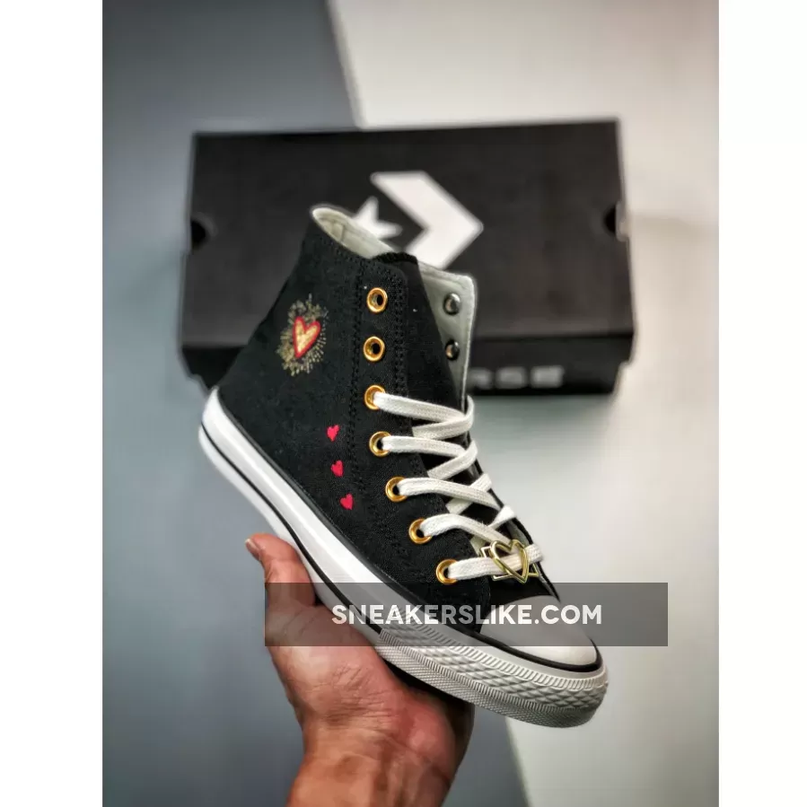 Converse Chuck Taylor All Star Hearts Vintage Black A03932C Restock