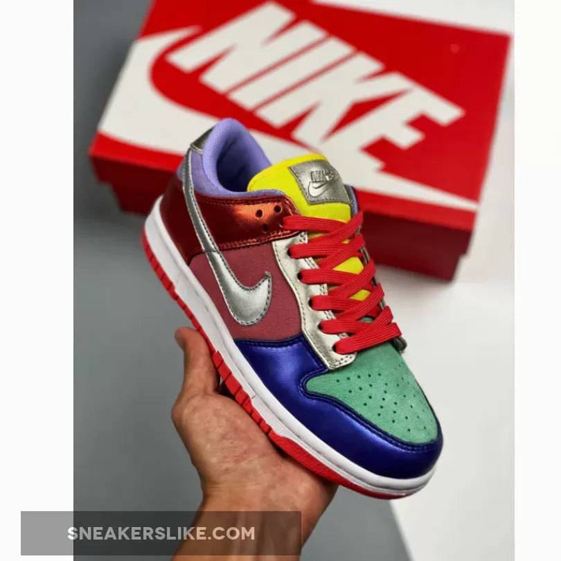 Nike Dunk Low Sunset Pulse/Silver-Purple Pulse