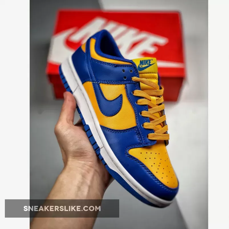 Nike Dunk Low 'UCLA' Blue Jay/University Gold-White / blue and yellow dunk low