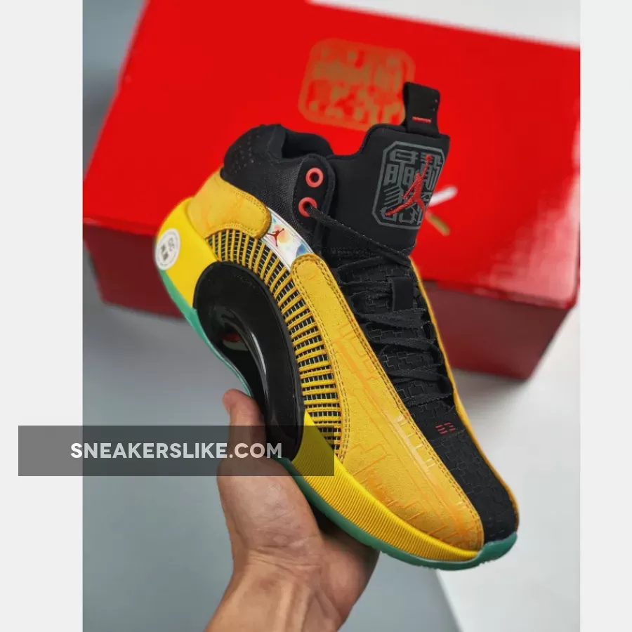Air Jordan 35 'Dynasties' Golden Yellow Black DD3044-700 #jordan 36 yellow