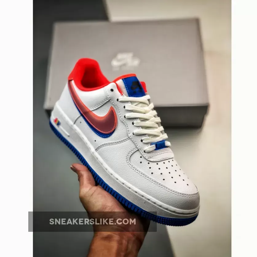 Nike Air Force 1 White/Photo Blue/University Gold/Bright Crimson air force 1 white size 8.5 mens