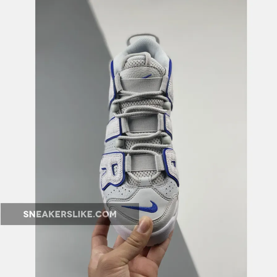 Nike Air More Uptempo Embossed White Game Royal FD0669-100 nike uptempo white and blue