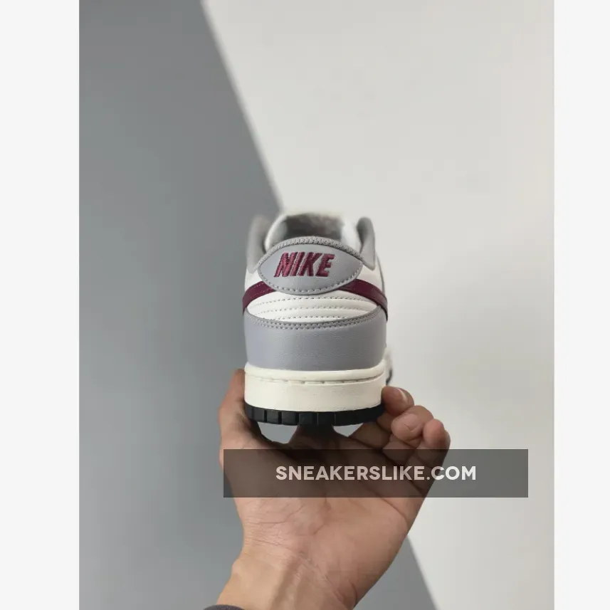 Nike Dunk Low Pale Ivory/Redwood/Light Silver DD1503-122 maroon dunks