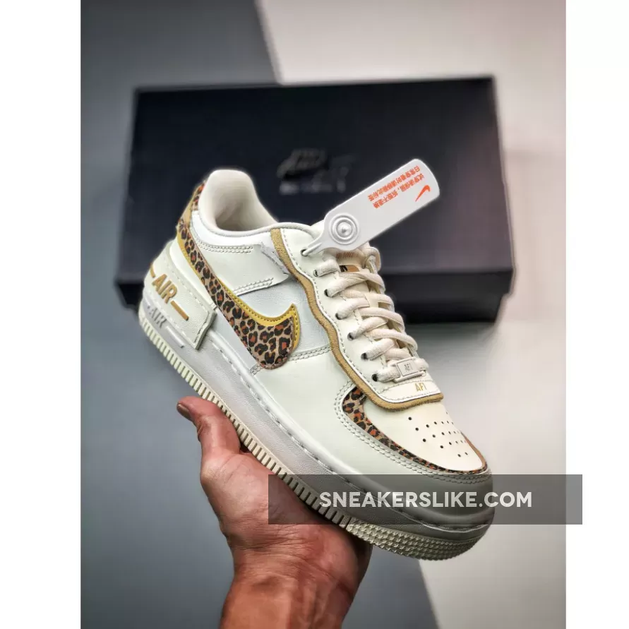 Nike Air Force 1 Shadow Low With Leopard Print air force 1 sesame