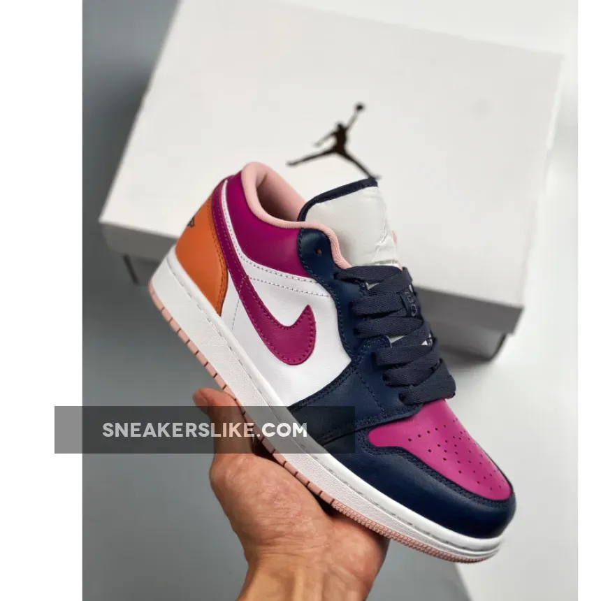 Mismatched Air Jordan 1 Low Purple Magenta #jordan mismatch