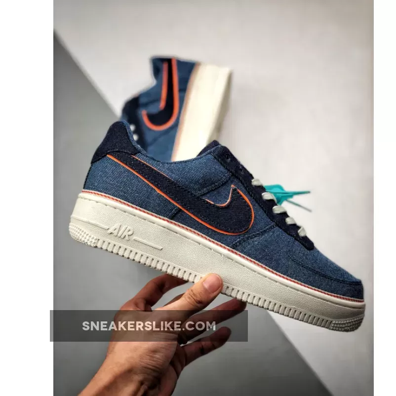 3×1 x Nike Air Force 1 Premium Denim Blue / air force 1 denim blue