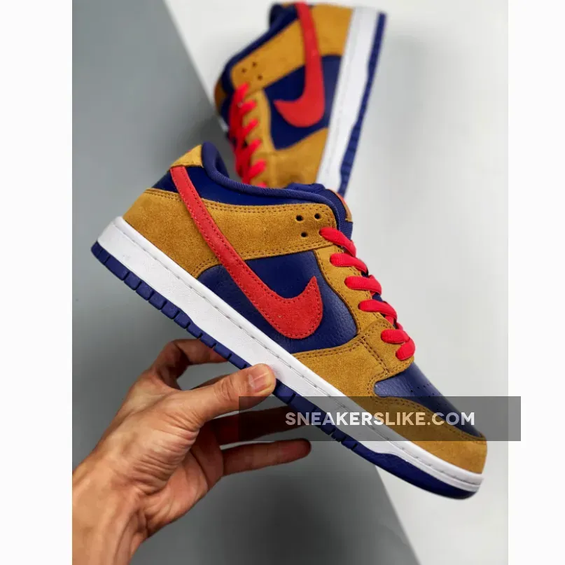 Nike Dunk Low SB Wheat Dark Purple #papa bear sb