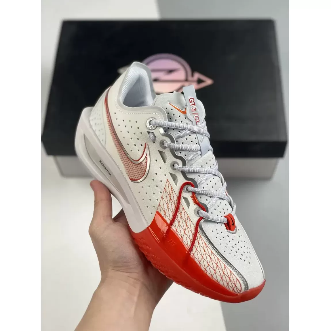 Nike GT Cut 3 White Picante Red