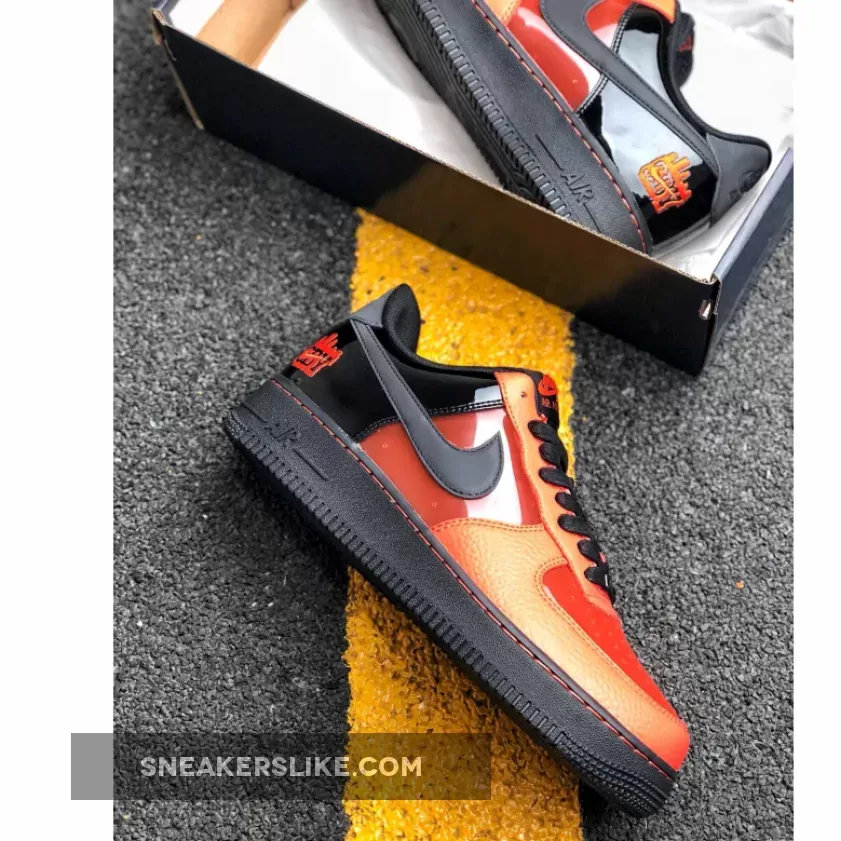 Nike Air Force 1 'Shibuya Halloween' Black Orange CT1251-006 / af1 shibuya halloween