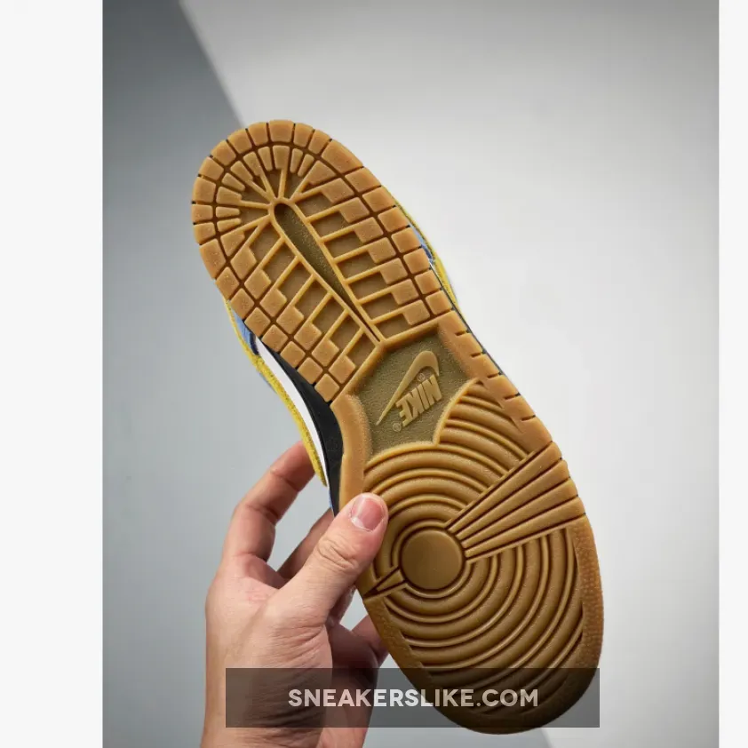 Nike SB Dunk Low 'Homer' White/Medium Yellow-University Blue - nike 6.0 dunk low