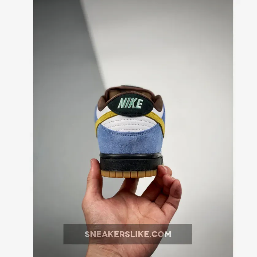 Nike SB Dunk Low 'Homer' White/Medium Yellow-University Blue - nike 6.0 dunk low