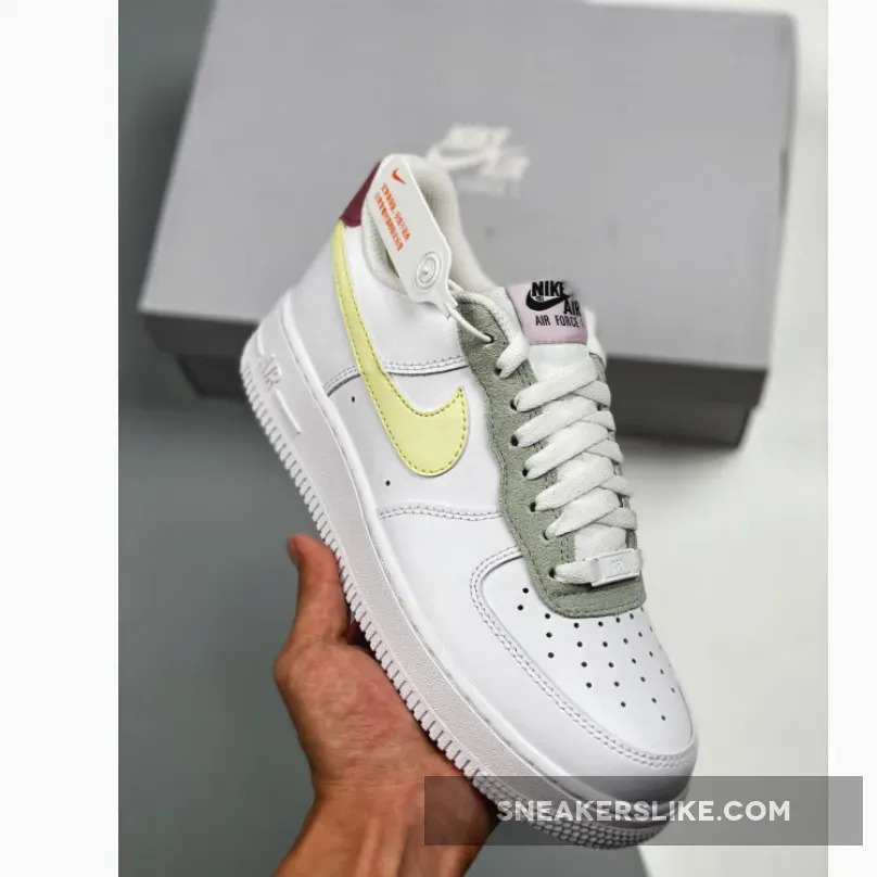 Nike Air Force 1 Low White Yellow Purple DN4930-100 - purple and yellow forces