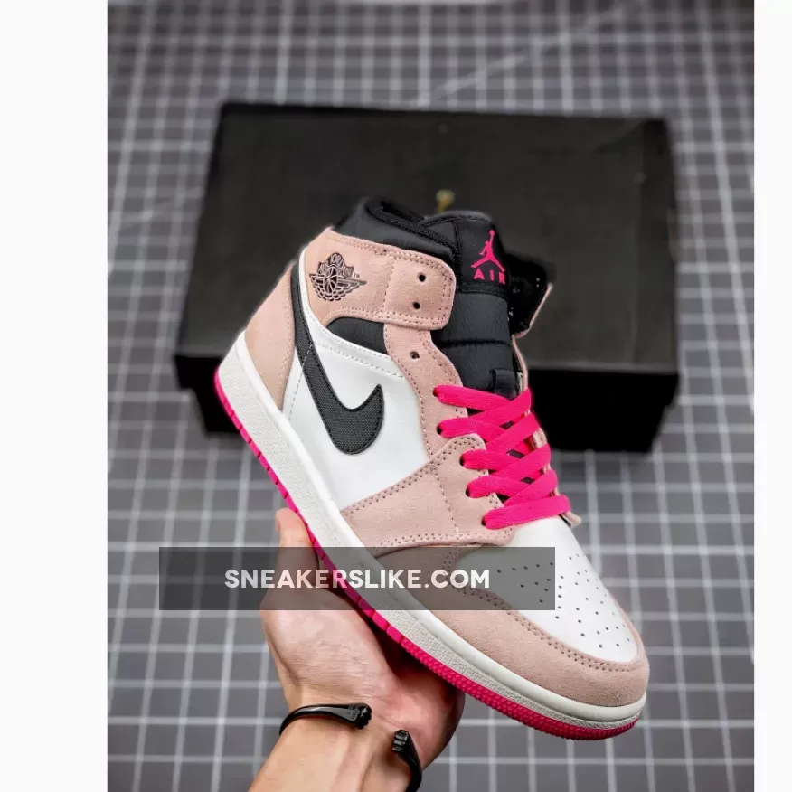 Air Jordan 1 Mid 'Crimson Tint' Crimson Tint/Hyper Pink-Black 852542-801 AJ1 Unisex / air jordan 1 mid se crimson tint