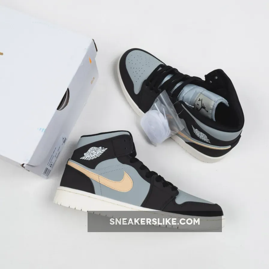 Jordan 1 Mid SE Mix Materials Iron Grey BQ6472-020 #white onyx jordan 1