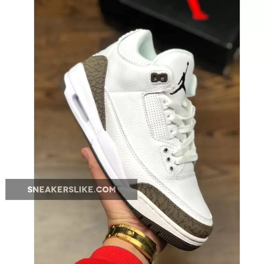 Air Jordan 3 'Mocha' 2018 White/Chrome-Dark Mocha / mocah 3s