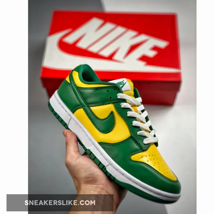 Nike Dunk Low SP Brazil CU1727-700 Nike Dunk Low Green And Yellow