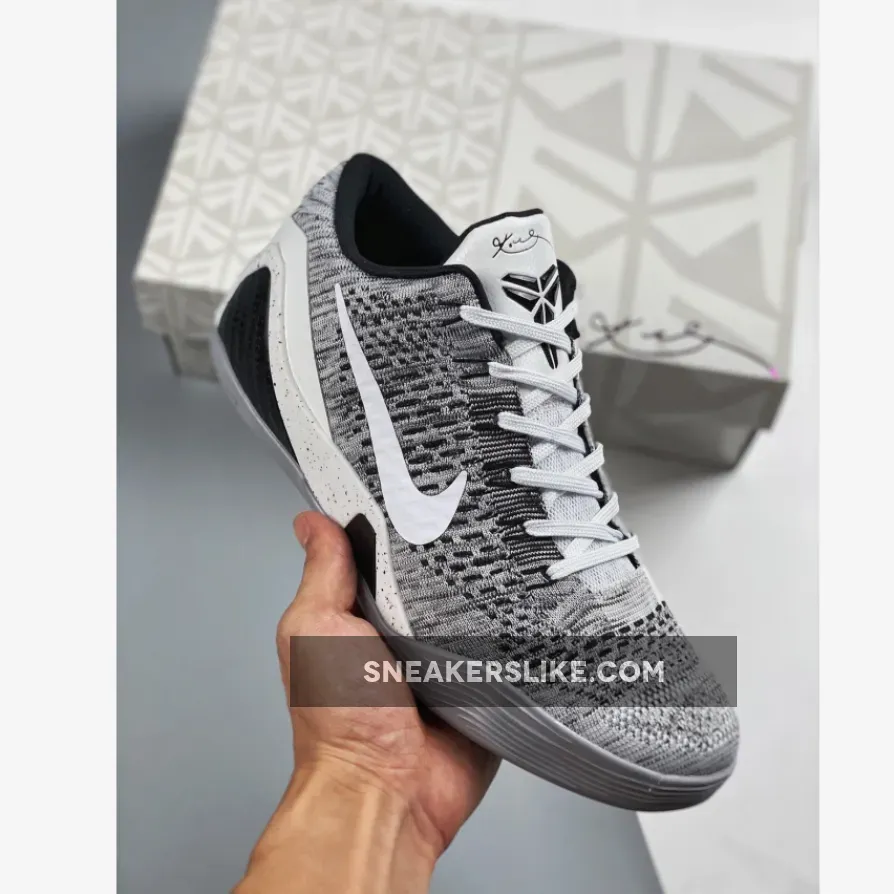 Nike Kobe 9 Elite Low 'Beethoven' White/Black-Wolf Grey / kobe 9 beethovens