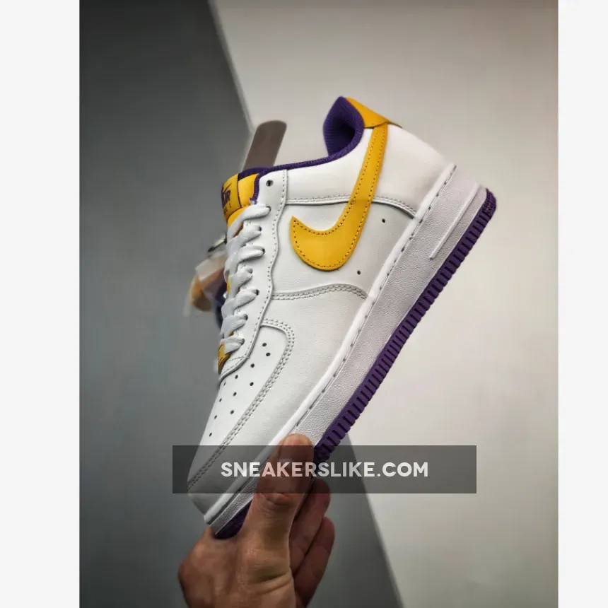 Nike Air Force 1 Low 'Laker 24' White Purple / laker air force 1