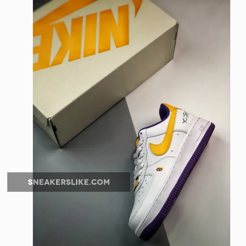 Nike Air Force 1 Low 'Laker 24' White Purple / laker air force 1