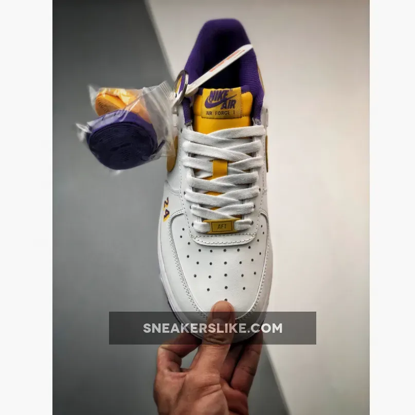Nike Air Force 1 Low 'Laker 24' White Purple / laker air force 1
