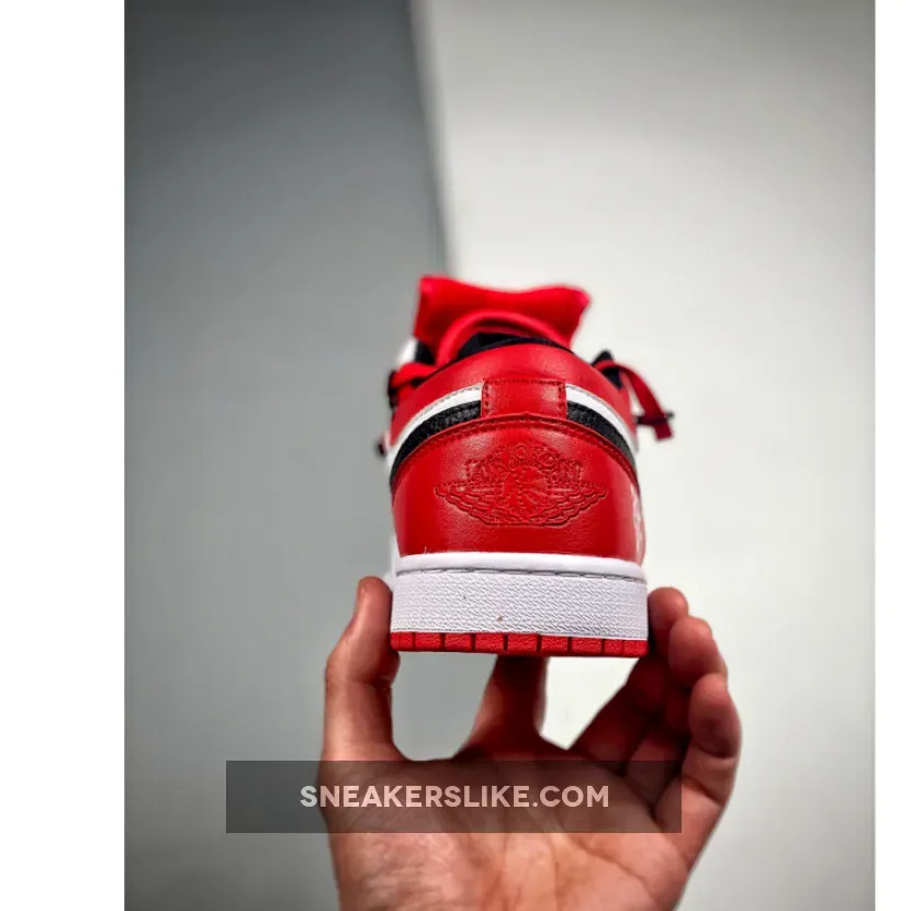 Custom Air Jordan 1 Low White Gym Red / jordan 1 low gym red