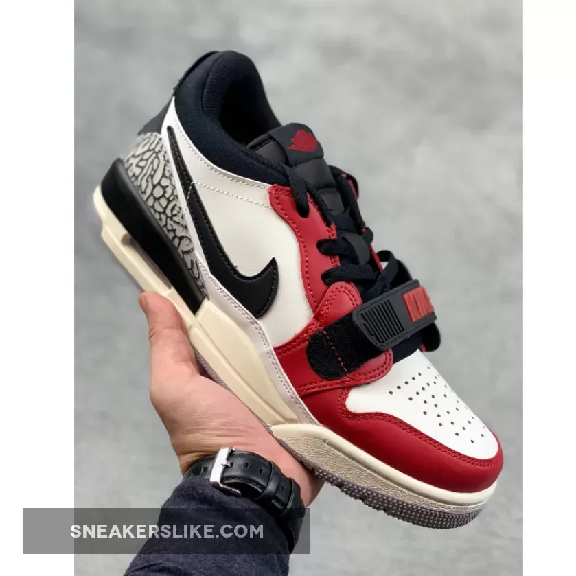 Jordan Legacy 312 Low 'Chicago' White/Black-Varsity Red-Sail CD7069-106 / jordan 312 chicago
