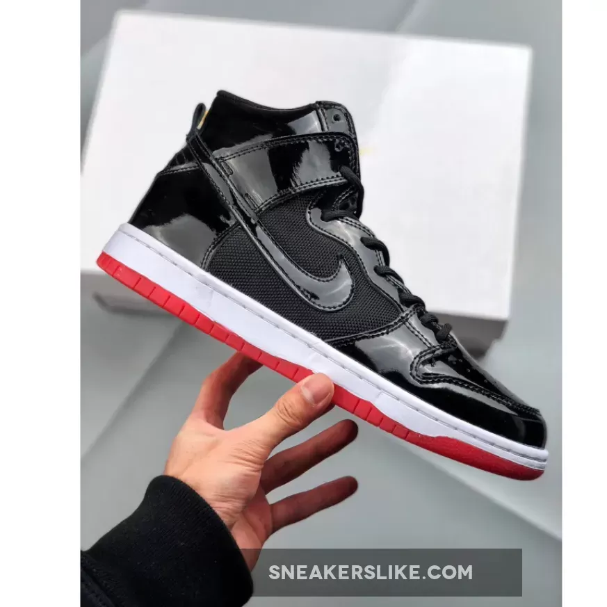 Nike SB Dunk High 'Bred' Black/White-Varsity Red / bred dunk