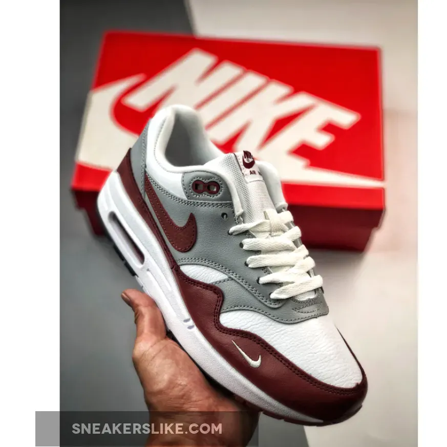 Nike Air Max 1 White/Mystic Dates-Wolf Grey-Black / air max 1 mystic dates