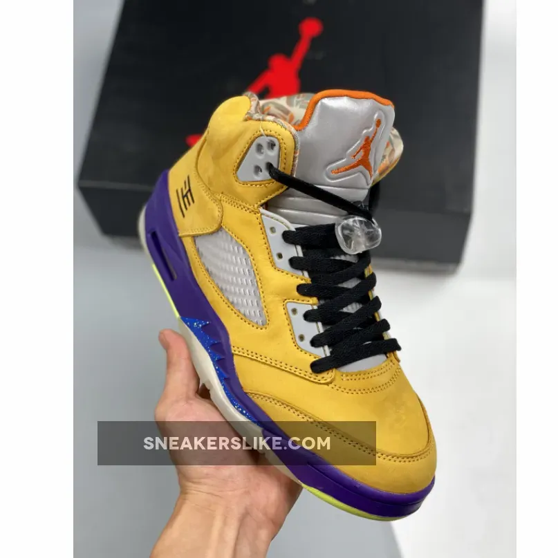 Air Jordan 5 Retro SE 'What The' CZ5725-700 jordan 5 solar orange