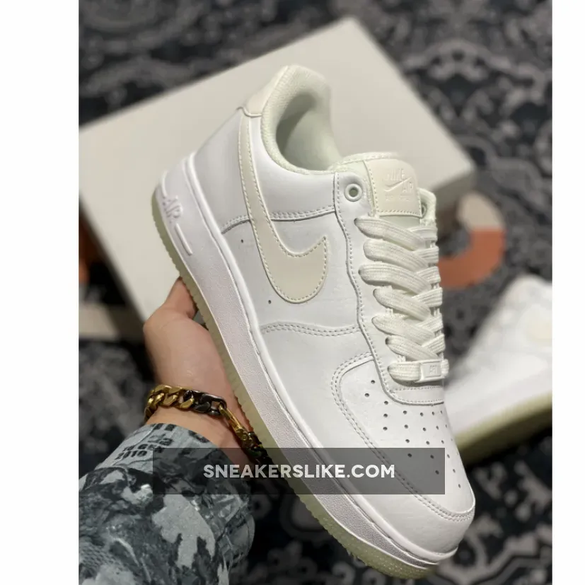 Nike Air Force 1 07 Essential White Sole Glow in the Dark