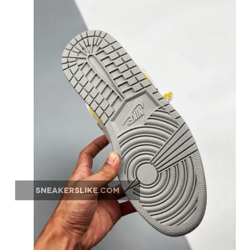 Air Jordan 1 High Switch White/Light Smoke Grey/Sail/Tour Yellow AJ1 - air jordan 1 high switch light smoke grey