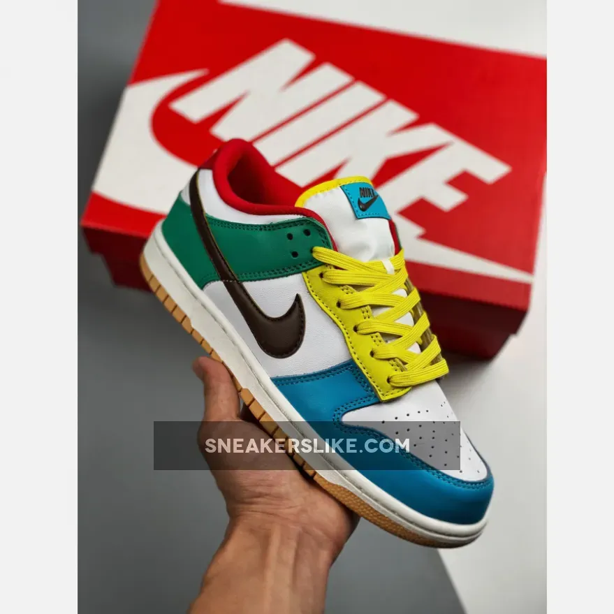 Nike Dunk Low 'Free.99' White/Light Chocolate/Roma Green - chocolate dunk low
