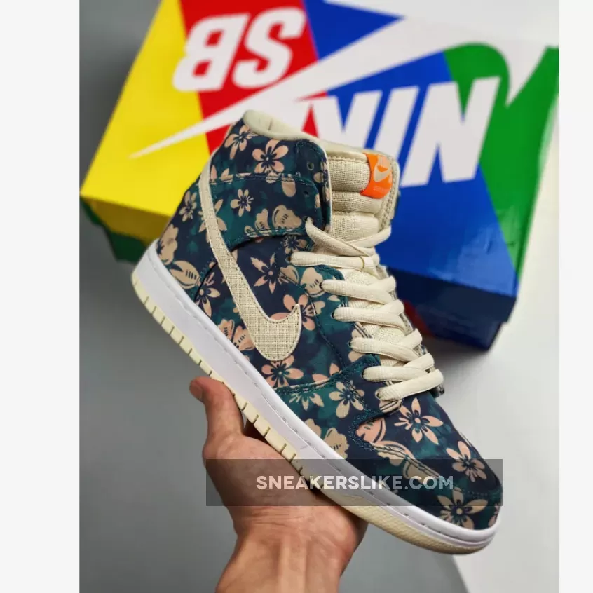 Nike SB Dunk High Pro 'Hawaii' Sail/Blue/Green Aqua CZ2232-300 / dunk hawaii