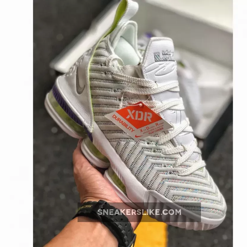 Nike LeBron 16 'Buzz Lightyear' White/Multi-Color-Hyper Grape / buzz lightyear jordan 1