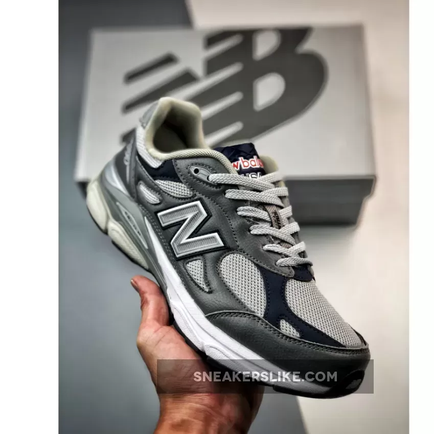 New Balance 990v3 Leather Grey M990GJ3