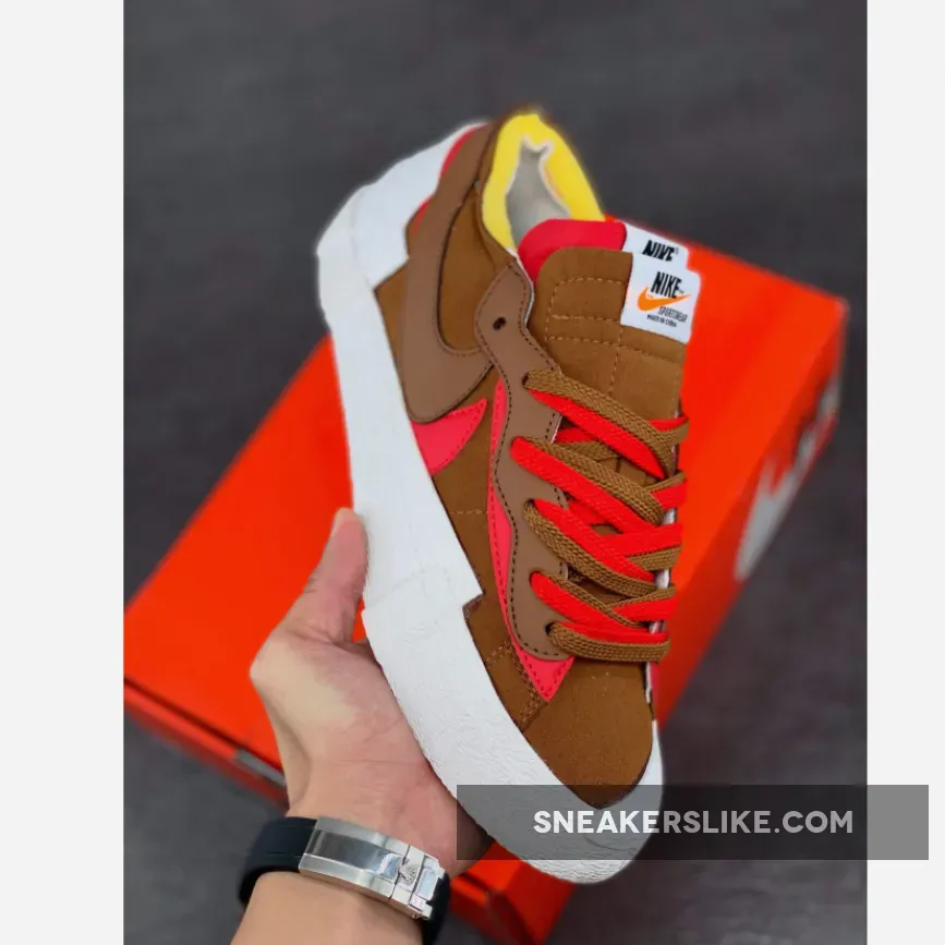 sacai x Nike Blazer Low British Tan DD1877-200 / nike sacai blazer low british tan