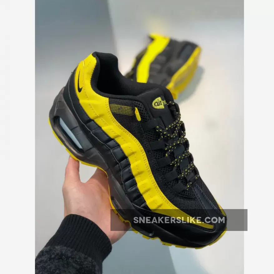 Nike Air Max 95 'Frequency Pack' Black/Tour Yellow-White air max 95 tour yellow