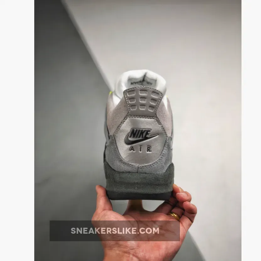 Air Jordan 4 SE 'Neon Air Max 95' Cool Grey/Volt-Wolf Grey-Black / wolf grey 4s