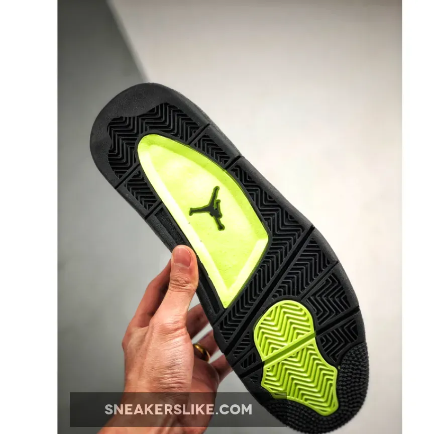 Air Jordan 4 SE 'Neon Air Max 95' Cool Grey/Volt-Wolf Grey-Black / wolf grey 4s