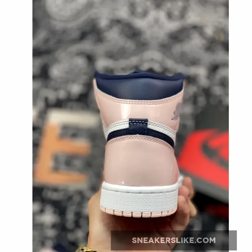 Air Jordan 1 High OG Atmosphere/White-Laser Pink-Obsidian / Air Jordan 4 Pink Rubber