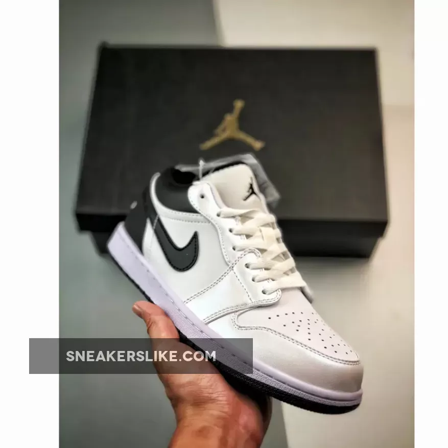 Air Jordan 1 Low White Black 553558-132 Restock
